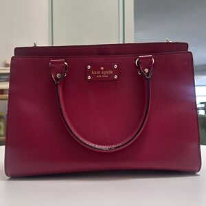 Kate Spade Durham Wellesley Red Plum Bag